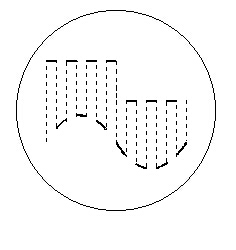 采用“斷續(xù)”轉(zhuǎn)換方式的波形示意圖